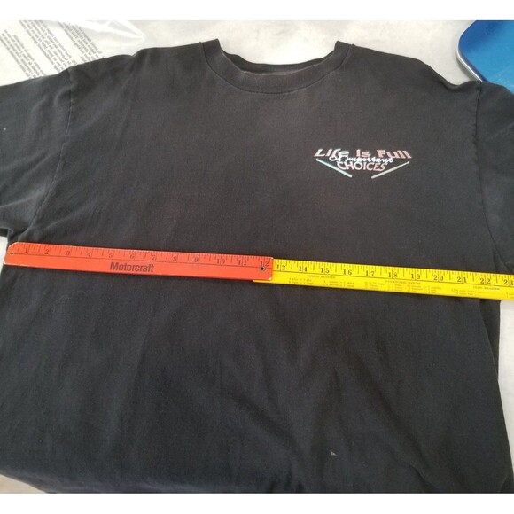 Life is full of important choices Delta pro weight T-Shirt size XL Y2K - Picture 10 of 12